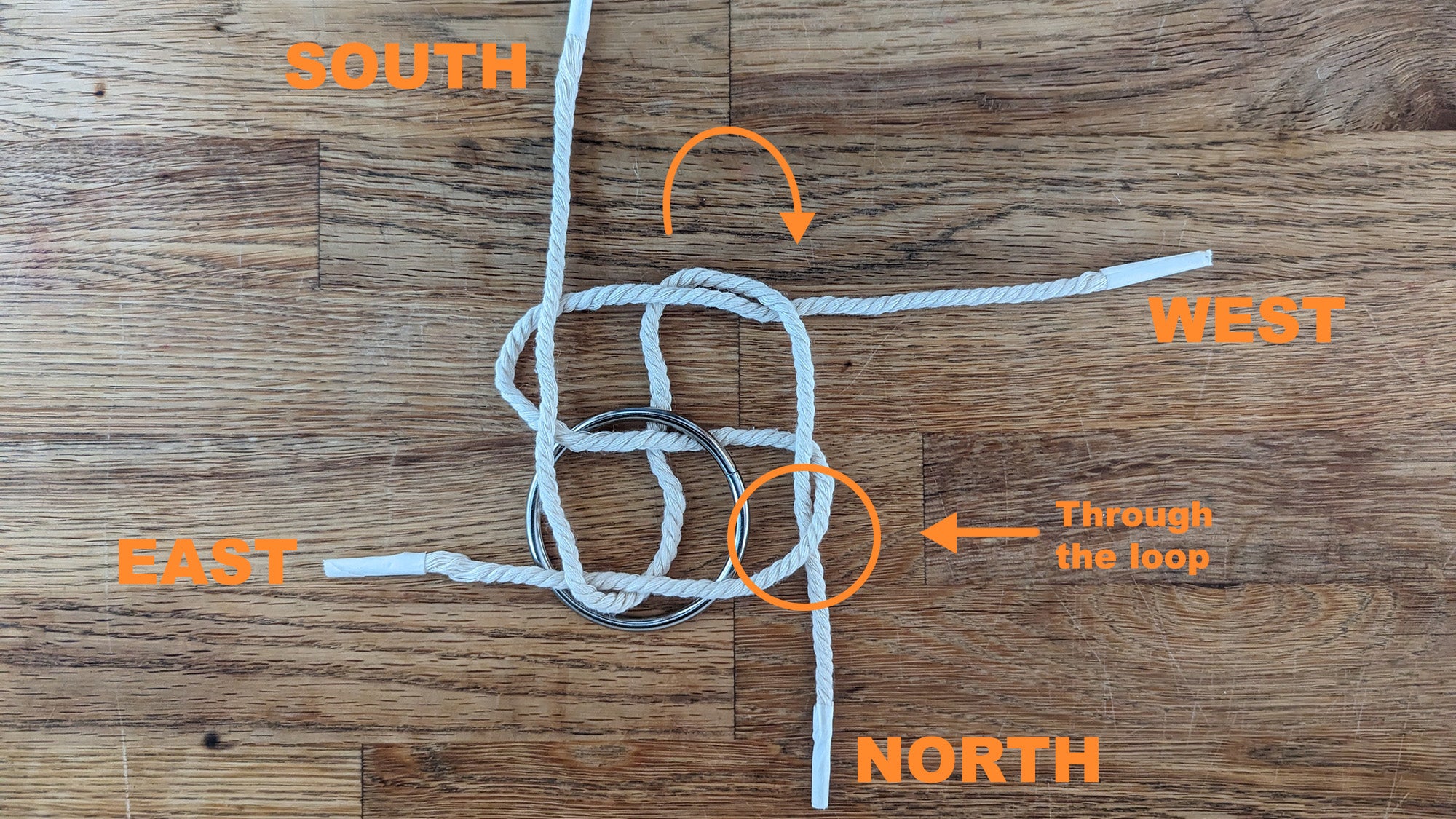 How to tie a box knot step 5