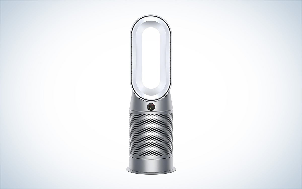 The Dyson Pure Hot + Cool HP07 heater against a white background