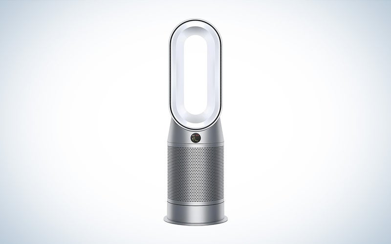 The Dyson Pure Hot + Cool HP07 heater against a white background