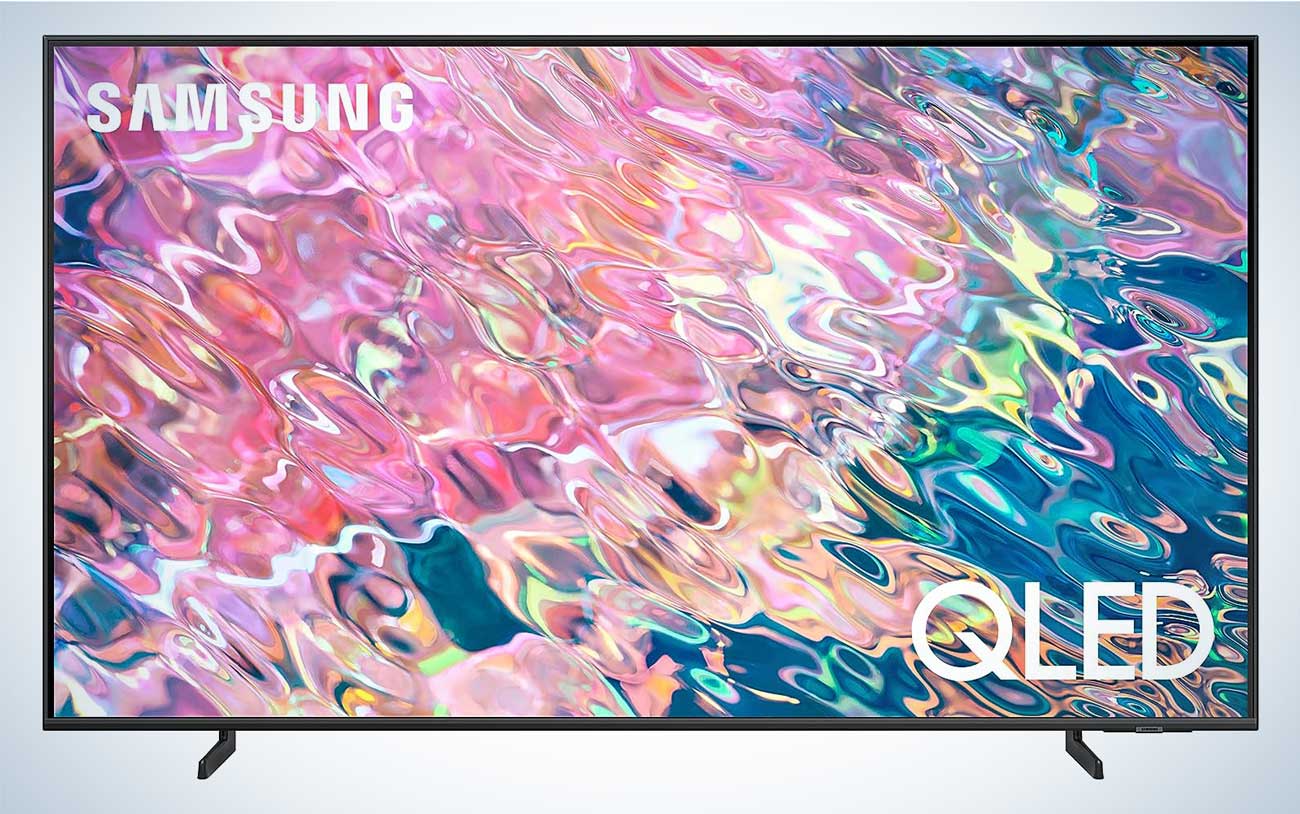 Samsung Q60B TV on a plain background. It's one of the best 60-inch TVs