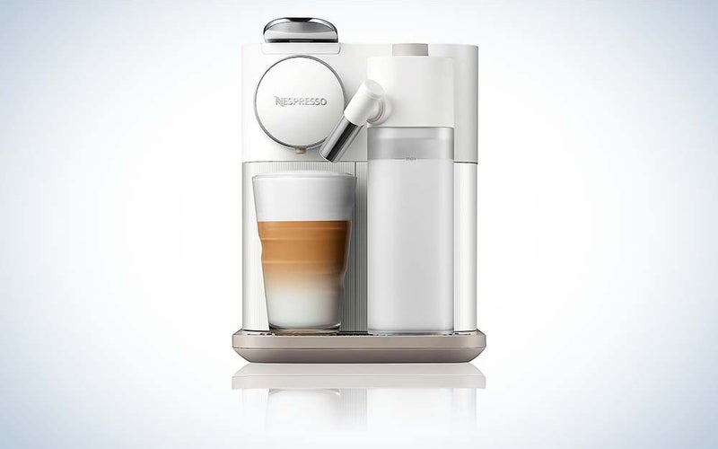 The Nespresso Gran Lattissima Original Espresso Machine with Milk Frother by De'Longhi is the best Nespresso machine for lattes.