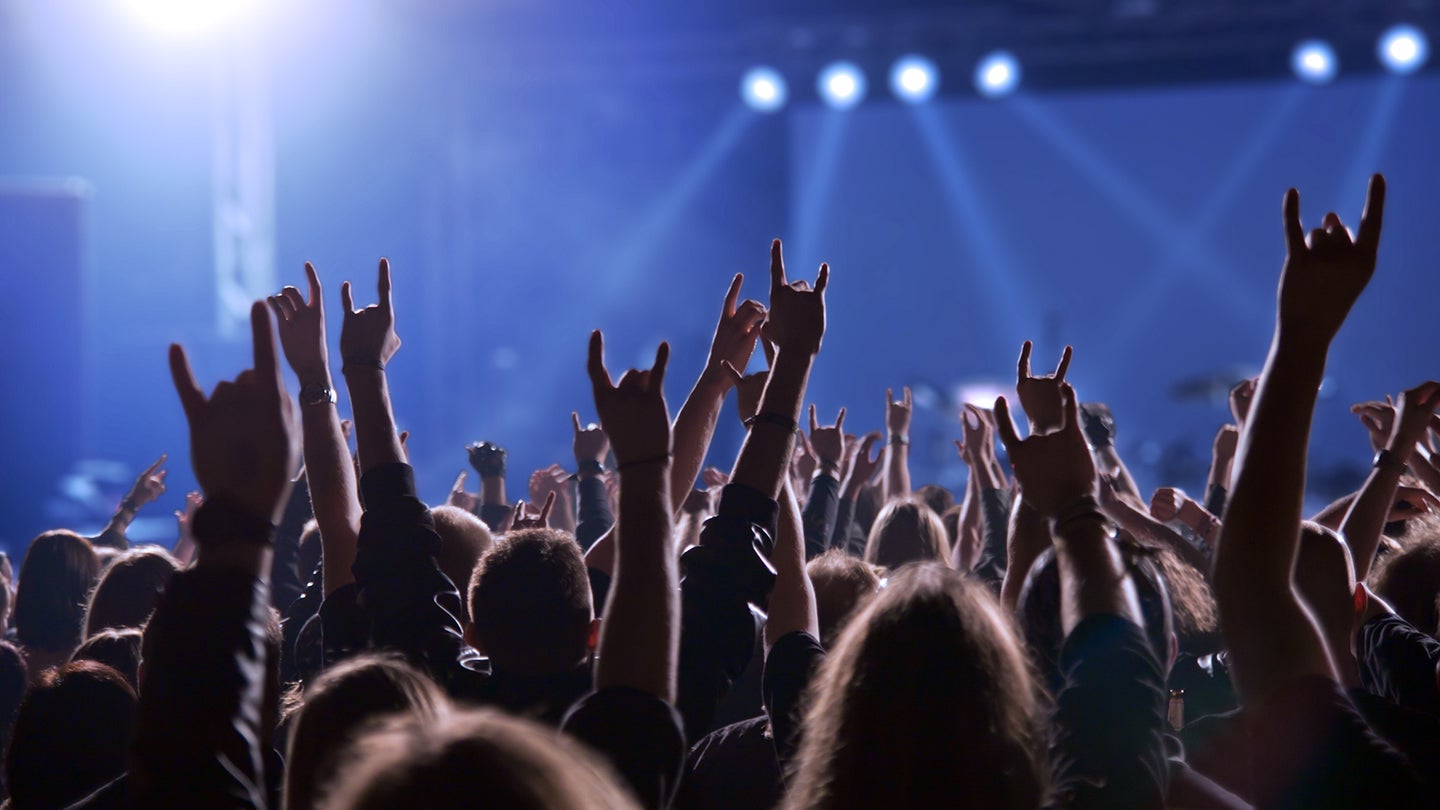 Many concerts reach sound levels of 110 decibels and beyond.