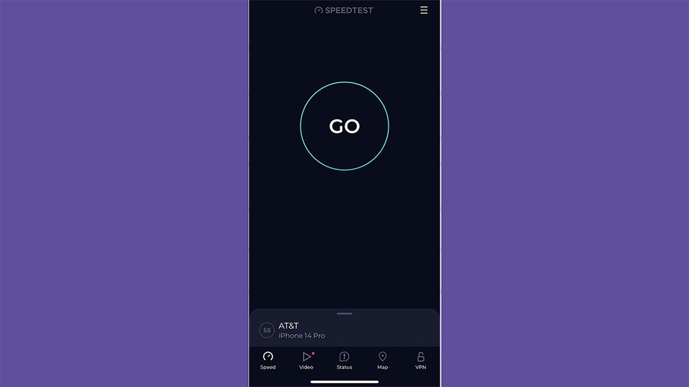 You can also use the Ookla speed test on your phone.