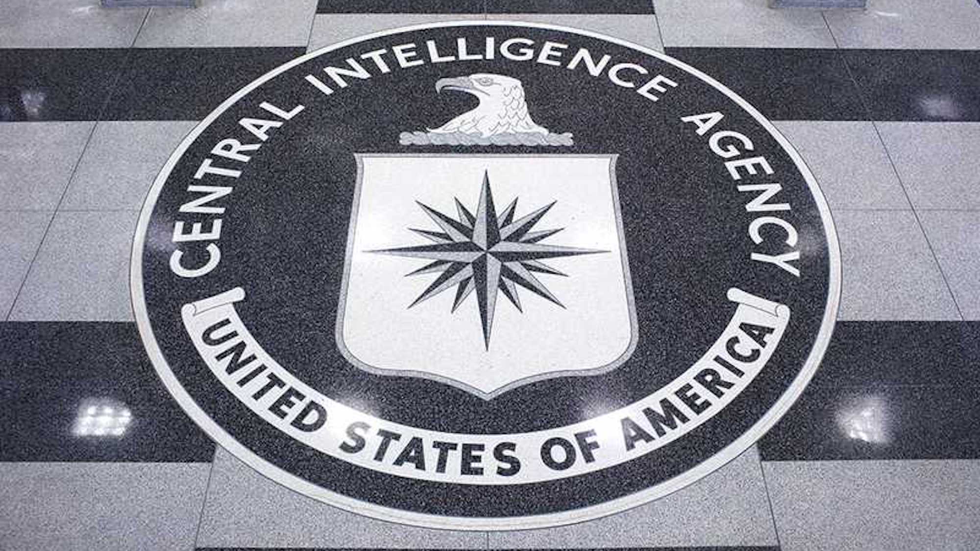 CIA headquarters floor seal logo