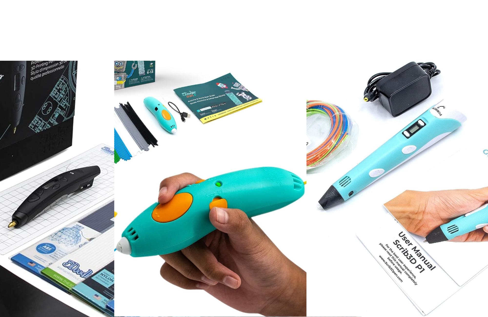 Whixant 3D Pen, 3D Printing Pen, Easy Safe Creative 3D Writing Printer, 3D  Doodle Printer Pen, 3D Art Printing Printer Pens, Educational Gift for