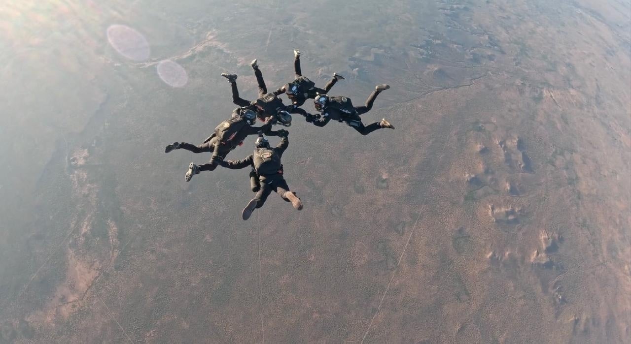 The jump took place on Sept. 28.