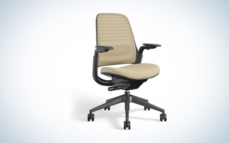 Steelcase Series 1 big and tall office chair against a white background