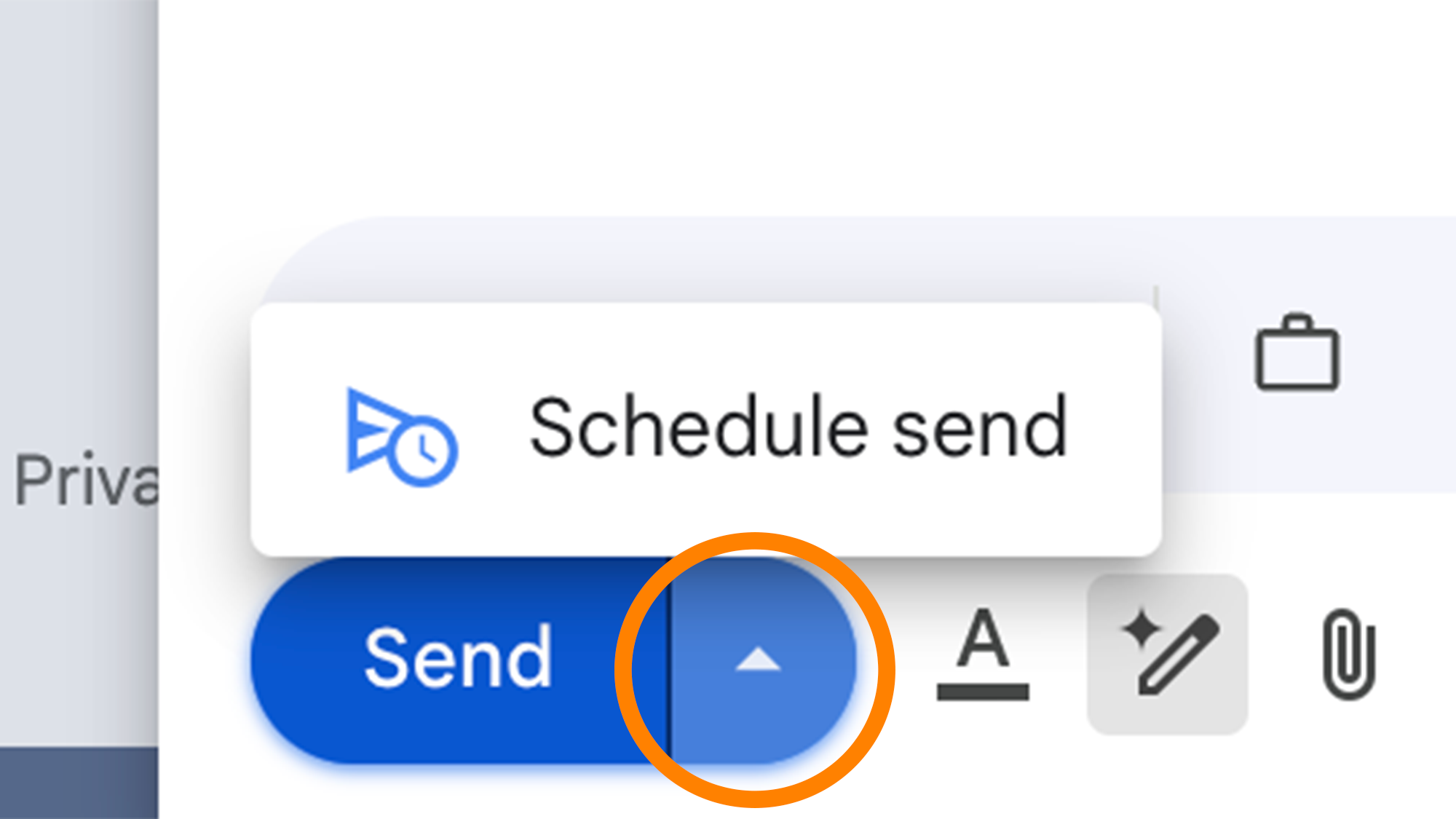 Send scheduling tool on Gmail
