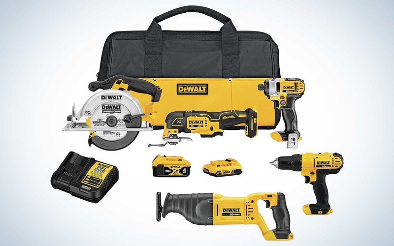 Dewalt tool kit on sale for amazon prime day with saws and drills