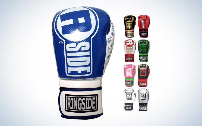 Ringside boxing gloves have a more traditional shape