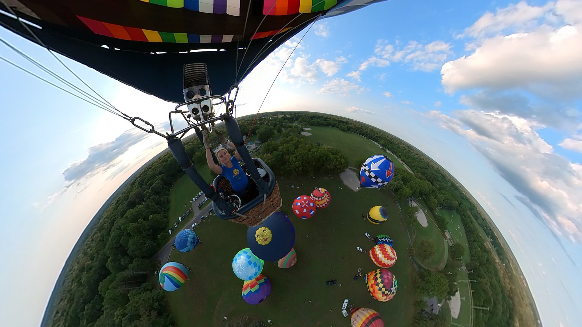 This hot air balloon pilot learned how to follow the wind from her dad