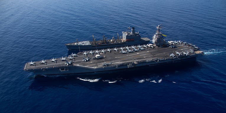 What are carrier strike groups, the ships the US sent  near Israel?