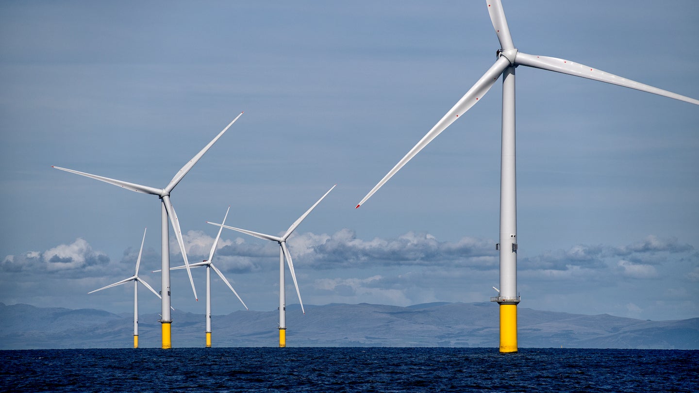 Orsted offshore wind turbines in the UK