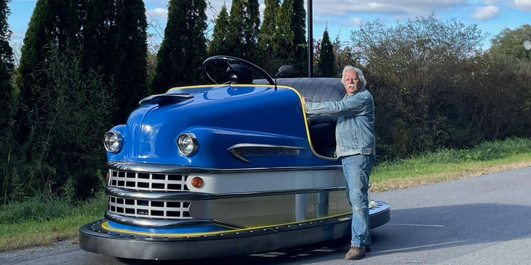 This giant bumper car is street-legal and enormously delightful