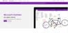 The home page of the OneNote app, which shows a bike build list and an image of a bike on an iPad screen.