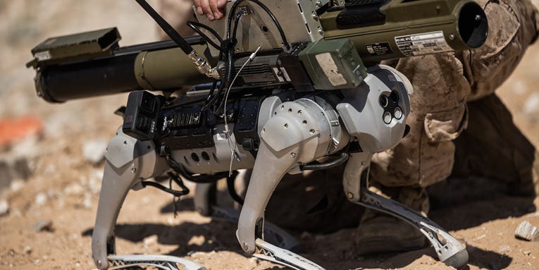 The Marines used a ‘robotic goat’ to fire a rocket-propelled grenade
