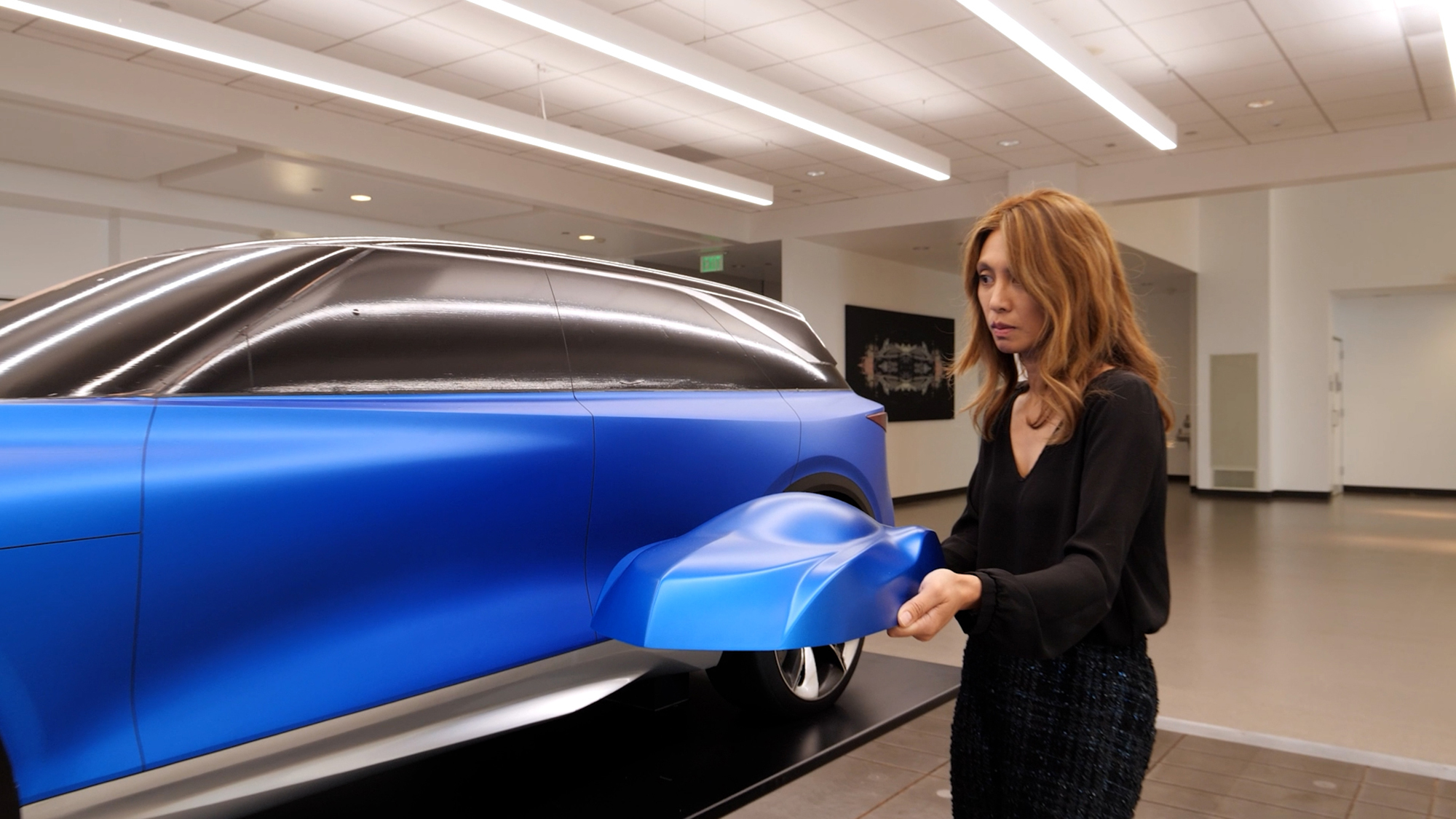 A new blue paint color for cars uses nano-pigments to boost its intensity