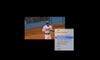 Los Angeles Dodgers player Kirk Gibson walking to bat in Game 1 of the 1988 World Series, with a menu over the video player showing where to click to save the video from Facebook.