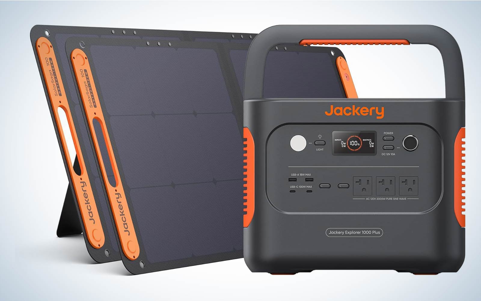 Jackery 1000 Plus Solar Generator on a plain background