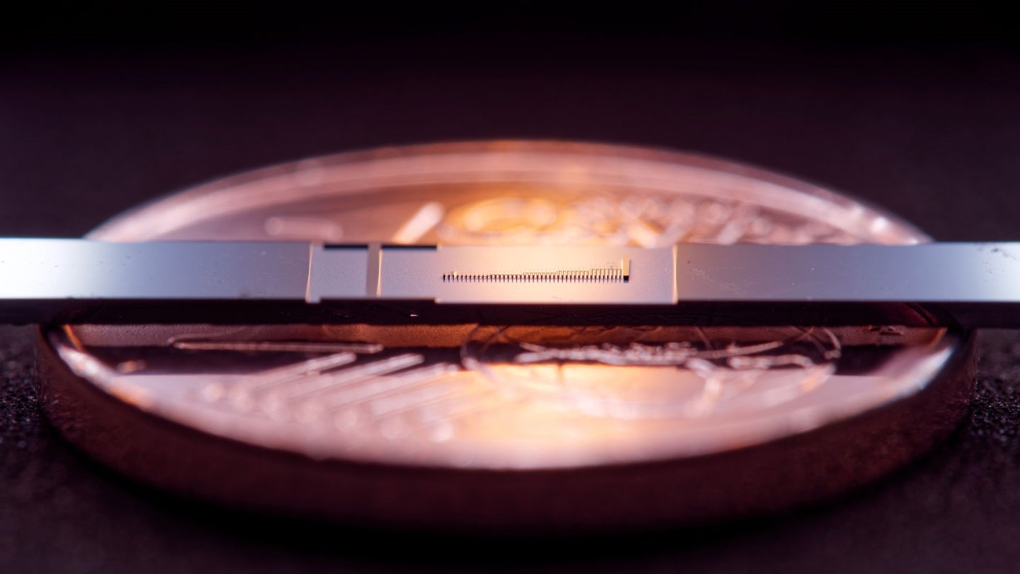 The particle accelerator on a one-cent coin.