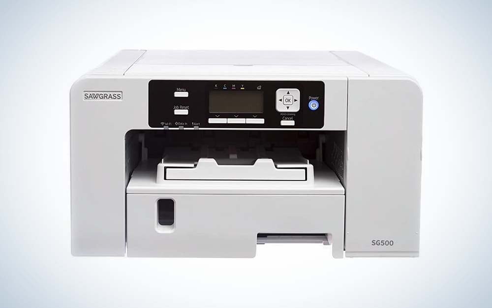 Sawgrass SG500 sublimation printer over a white background