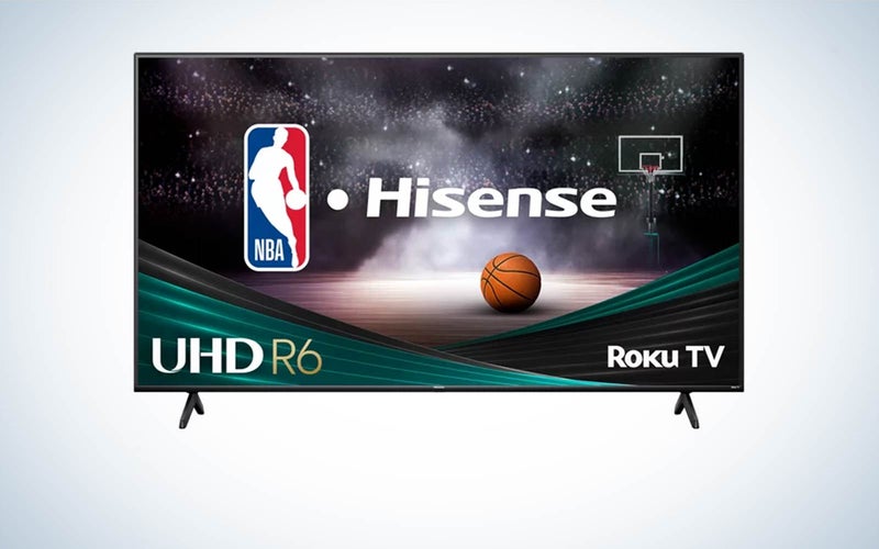 Hisense A-series TV on a plain background on-sale for Black Friday at Walmart.