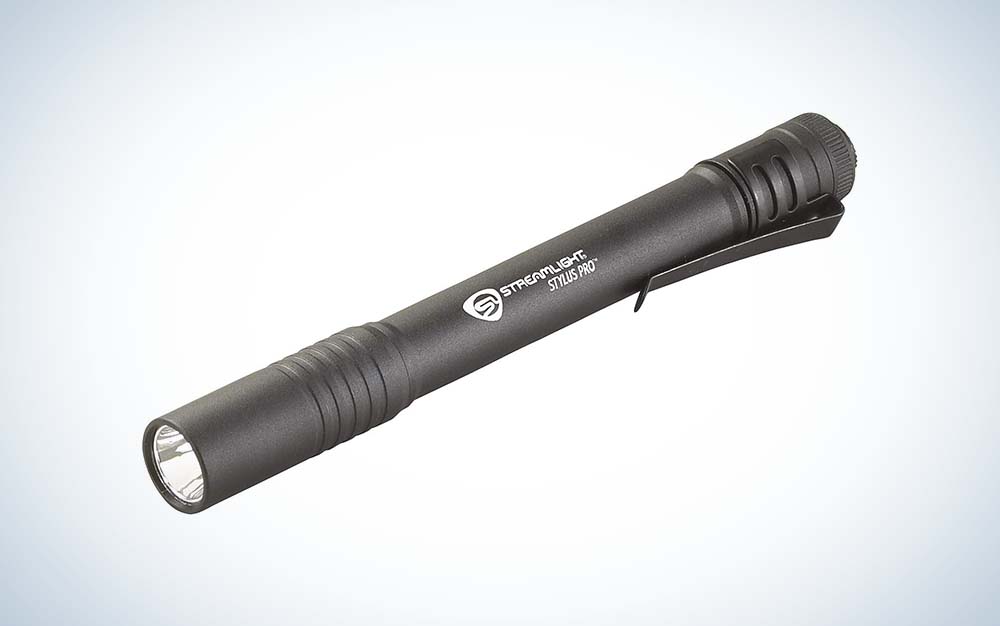 black Streamlight Stylus Pro Pen Light flashlight