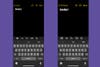 Параллельное сравнение приложения «Заметки» для iOS: размер текста по умолчанию слева и увеличенный размер текста справа.
