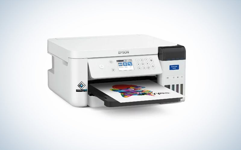 The Epson SureColor F170 is placed against a white background with a gray gradient.