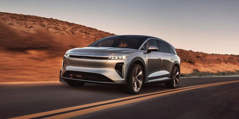 Lucid says its new all-electric SUV beats Tesla Model X range by nearly 100 miles