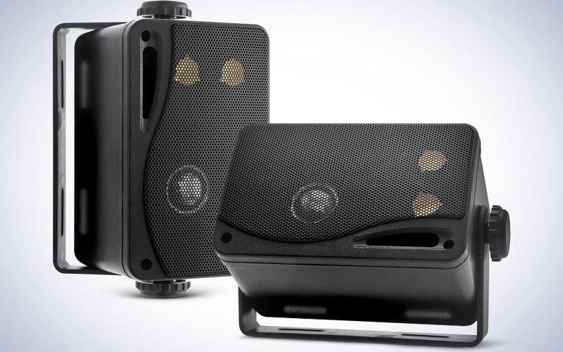 Pyle 3-way Mini Box Speaker System - best outdoor speakers