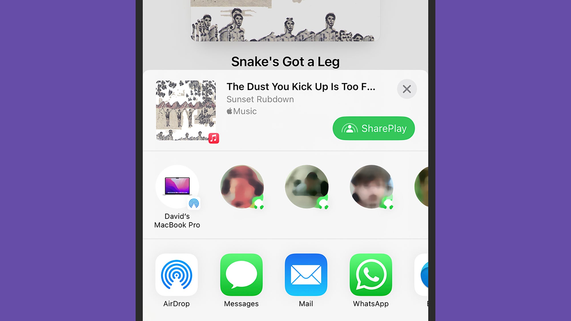 Apple Music is one of the apps where SharePlay is enabled.