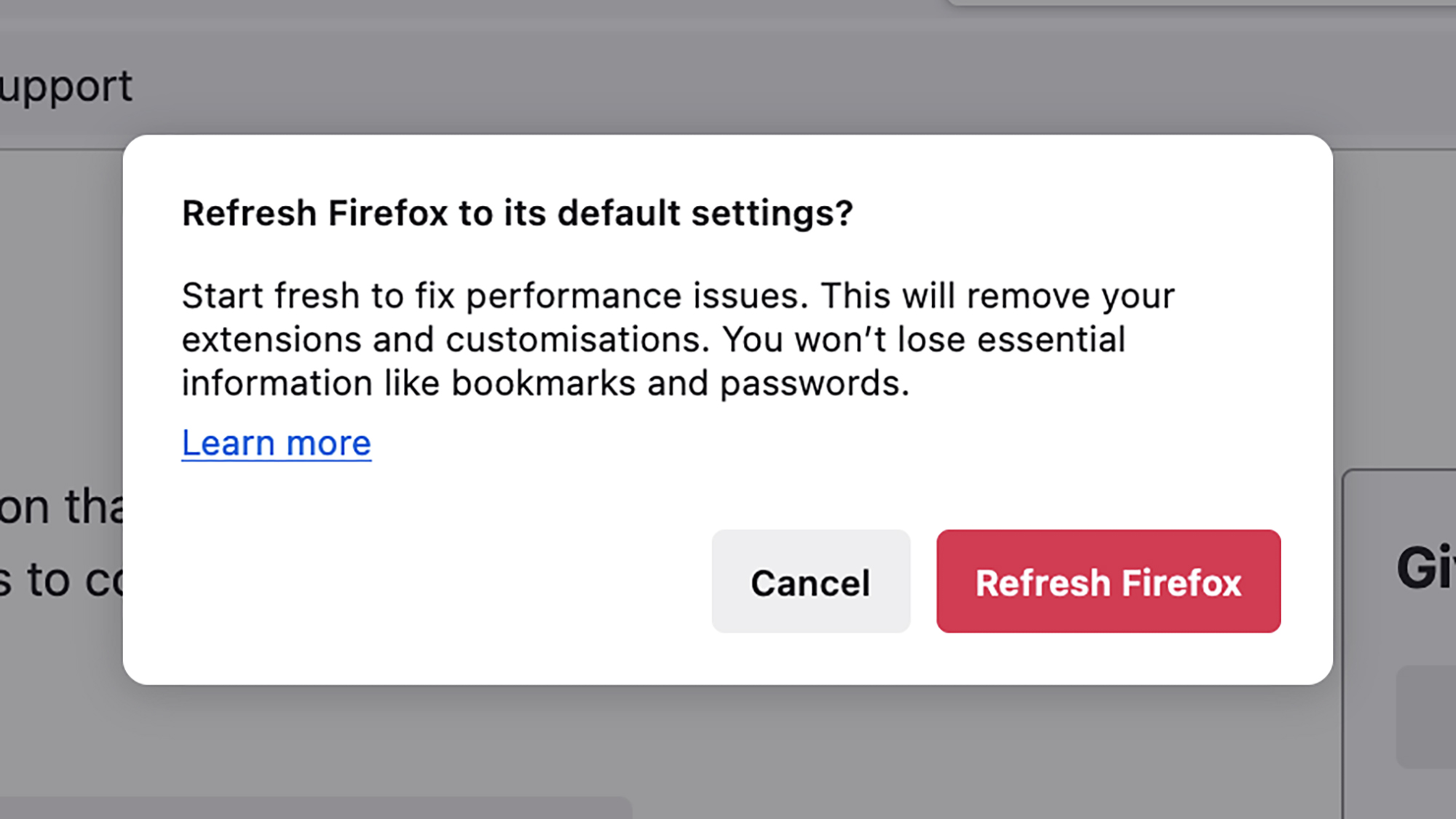 You can refresh Firefox without uninstalling it.