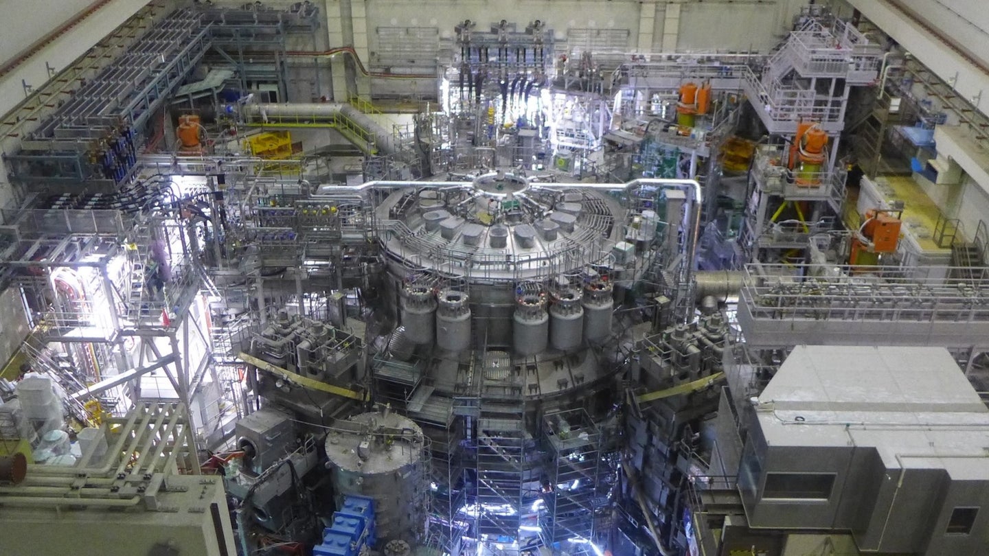 Completed JT-60SA experimental nuclear fusion facility in Japan