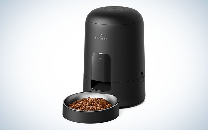 A PETLIBRO Air automatic cat feeder on a plain background