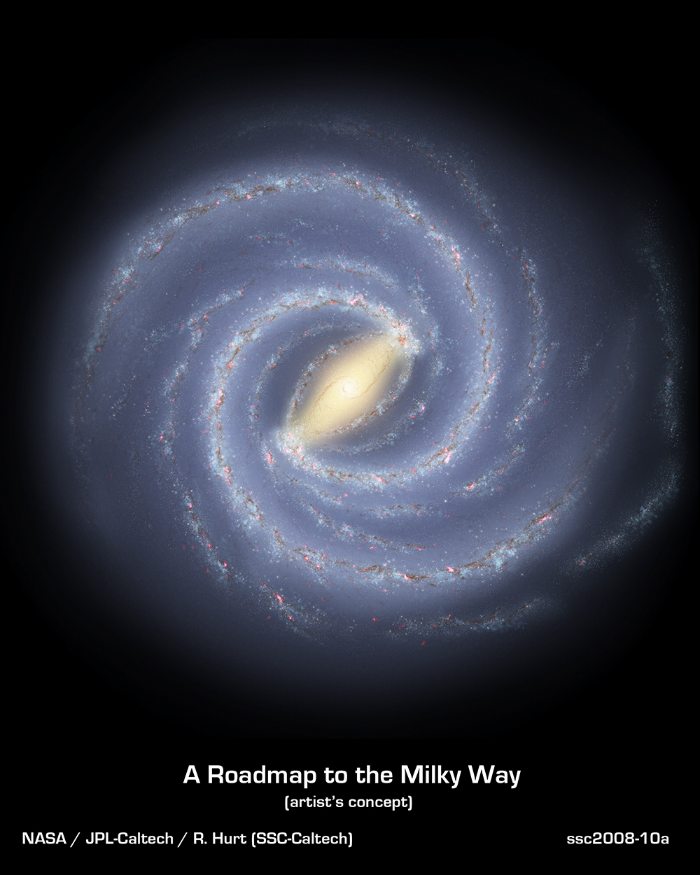 artist's concept of the Milky Way