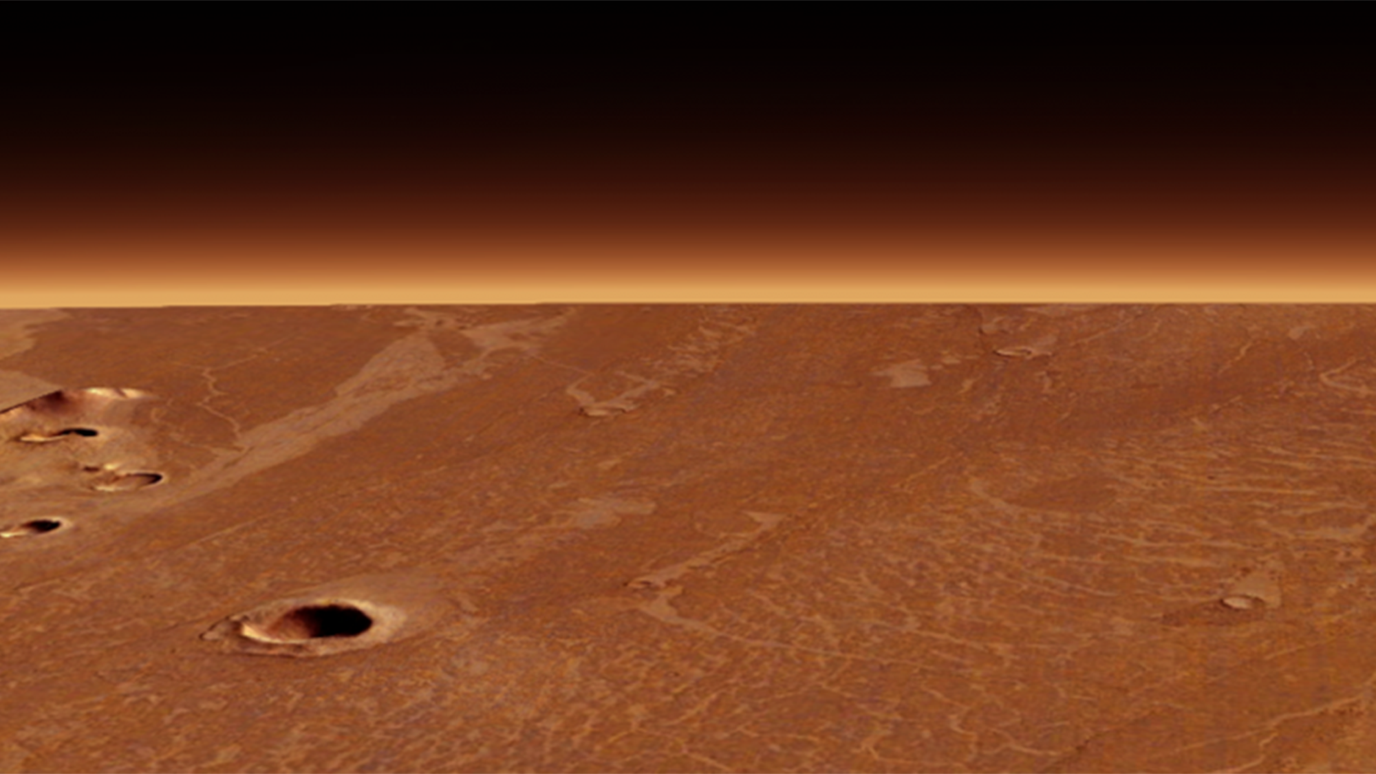 Es posible que la lava haya fluido sobre partes de Marte