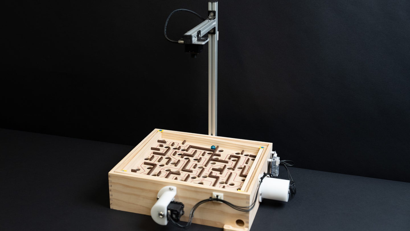 CyberRunner robot capable of playing Labyrinth maze game