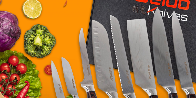 Master the art of cooking with this top-rated Japanese 8-piece knife set—now $139.99 through Jan. 1