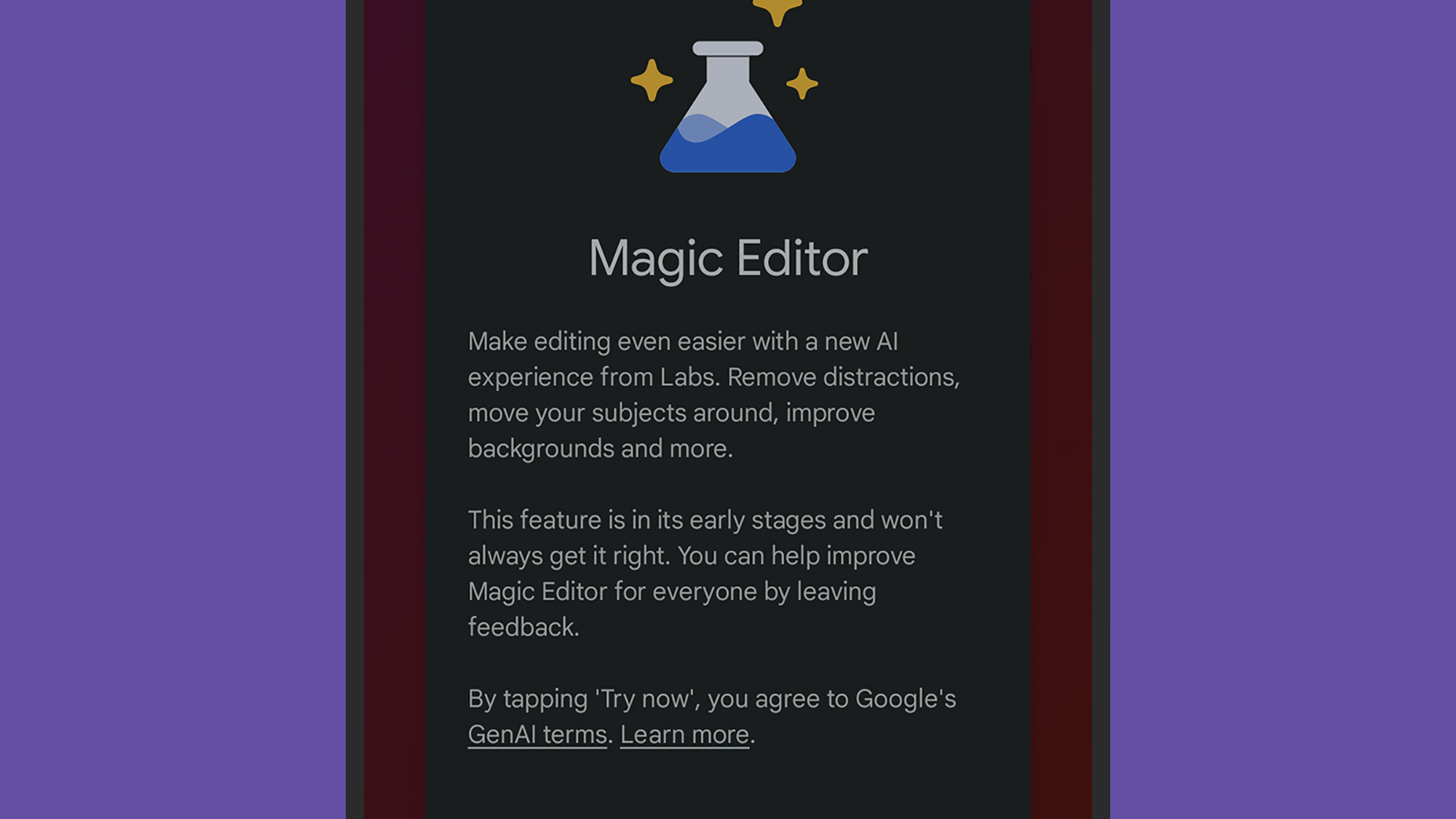The Magic Editor is rolling out to selected Pixel phones now. Credit: David Nield