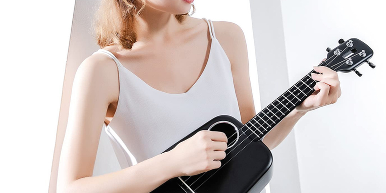 Take on a new hobby in 2024 with this smart concert ukulele, on sale for $140
