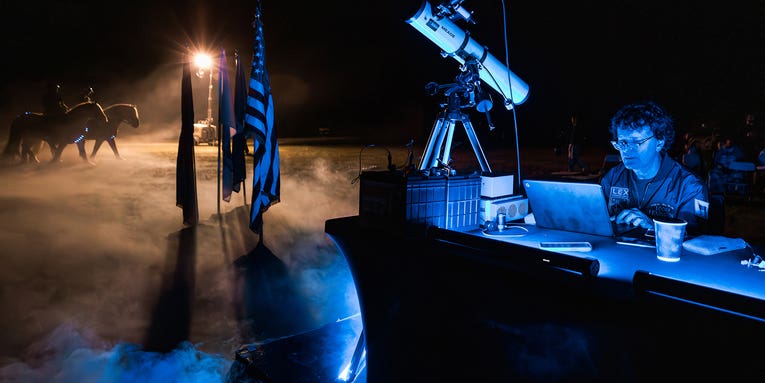 Lexington, Kentucky sent a tourism ad to ‘extraterrestrials’ with a DIY laser rig