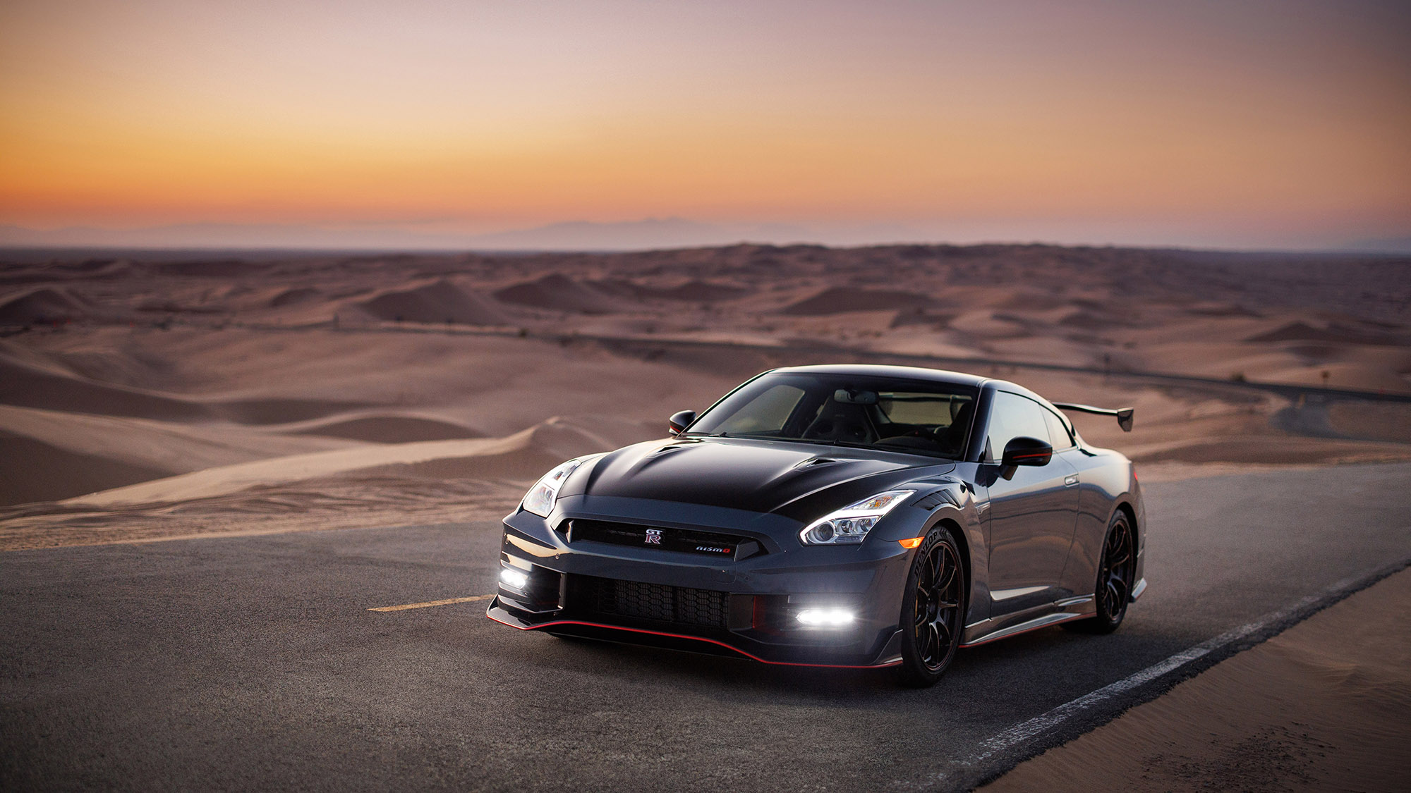 Affectionately known as "Godzilla," Nissan's GT-R sports car comes standard with LEDs.