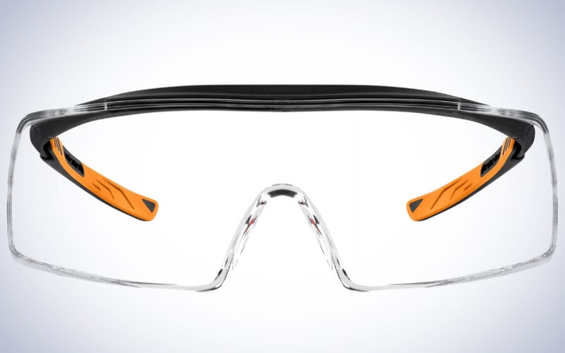 NoCry's Safety Glasses Over Eyeglasses on a plain white background.
