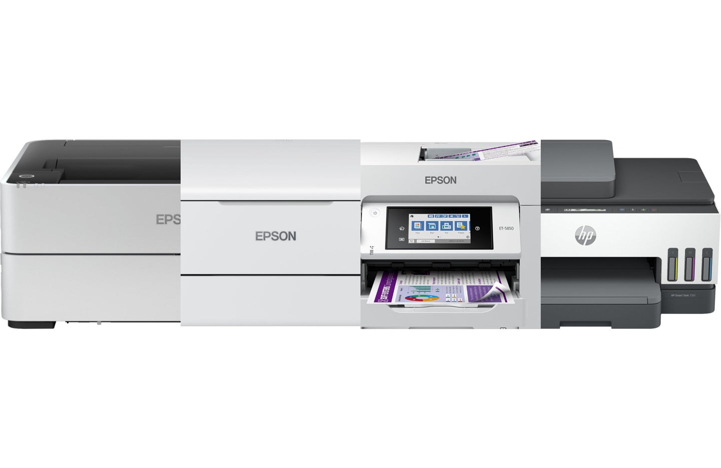 The Best Ink Tank Printers on a plain white background.