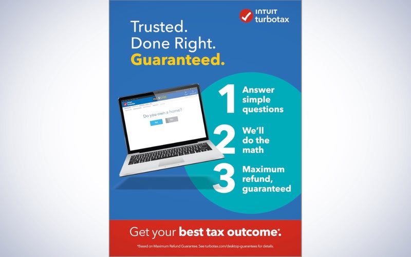 TurboTax Deluxe 2023 on a plain white background.
