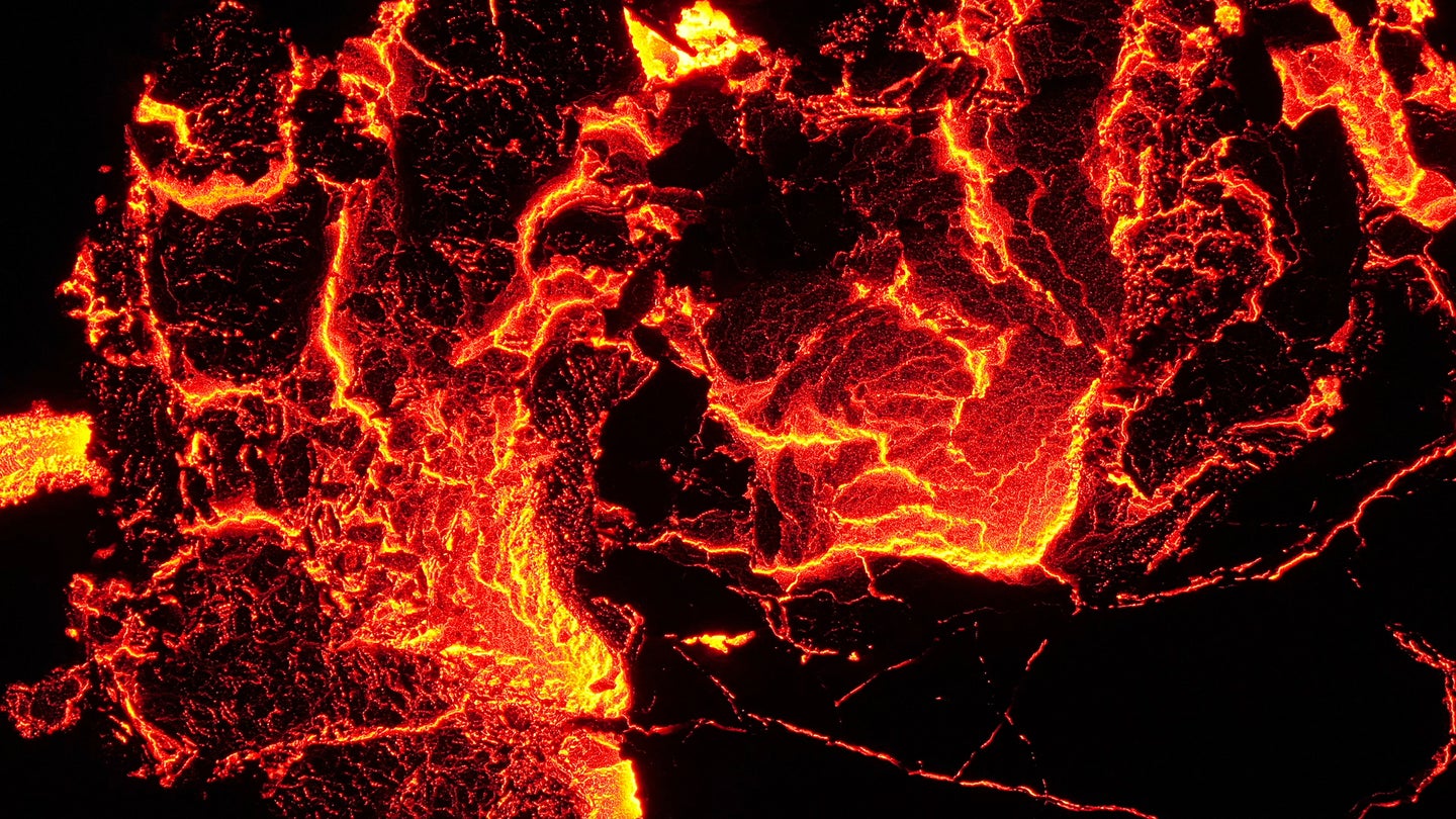 Lava closeup volcanic