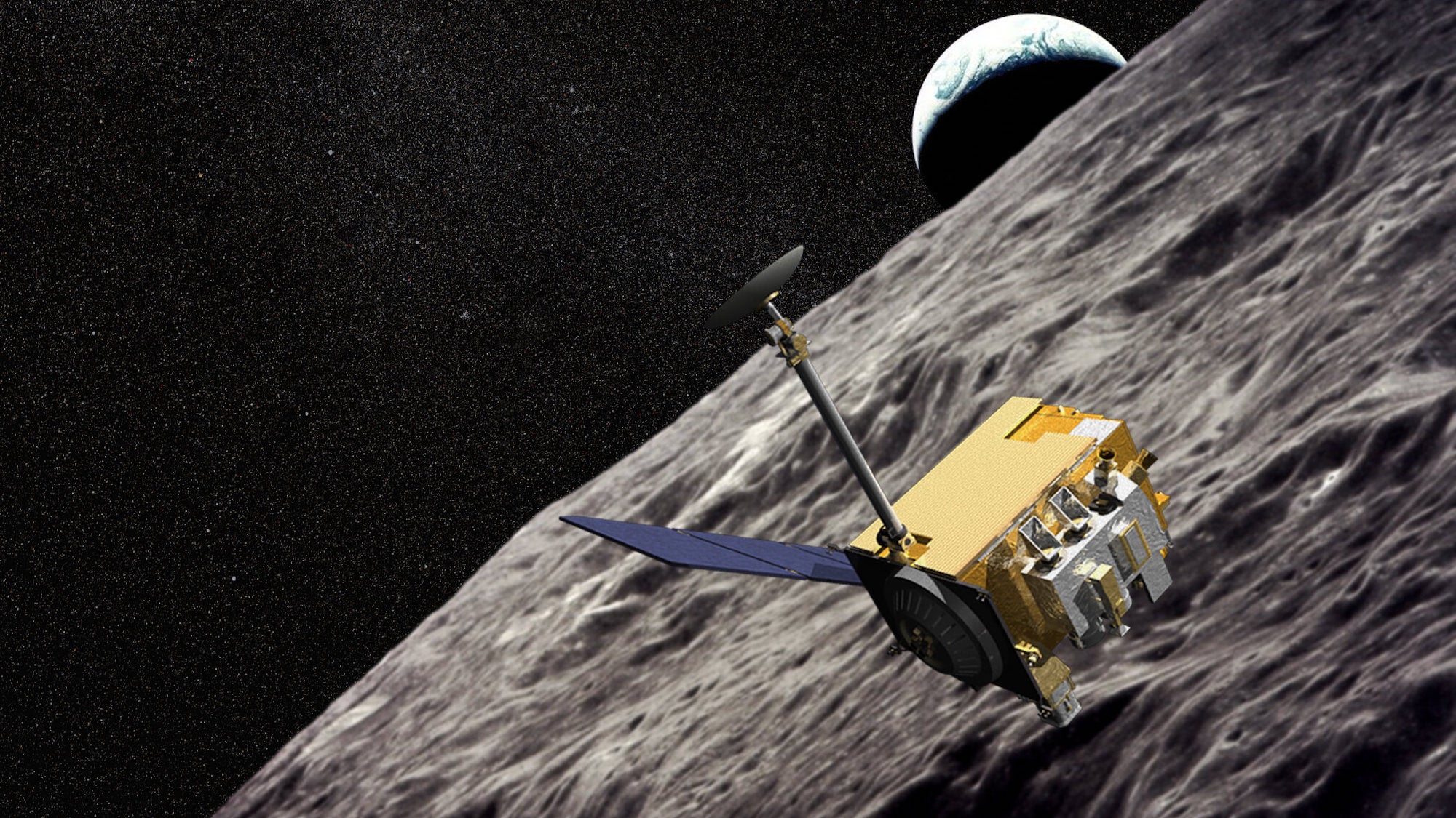 La NASA hizo rebotar un láser en un dispositivo del tamaño de una galleta en la Luna