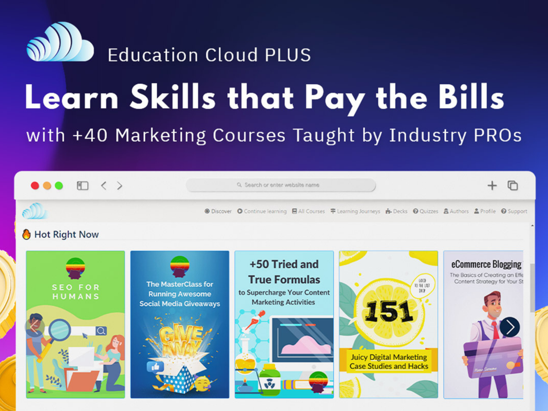 An Education Cloud PLUS deal advertisement
