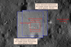 Map with annotations of SLIM lunar lander's position